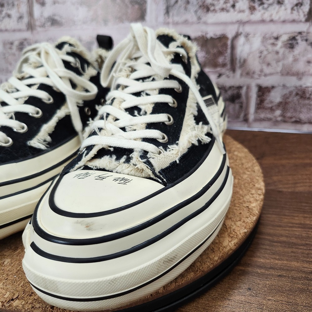 Vessel G.O.P. Low Top Black Sneakers Unisex Size M10.5 W12.5 *Pre-Owned* - Picture 4 of 16